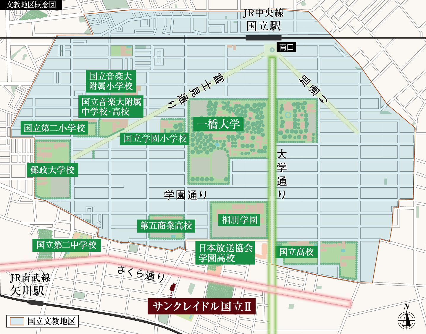 文教地区概念図