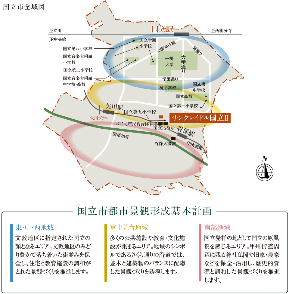 国立市全域図